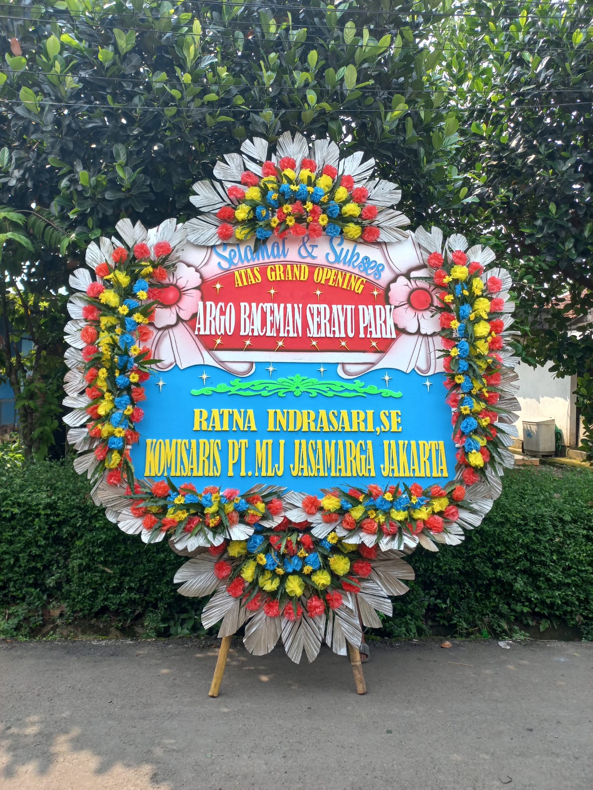 Karangan Bunga 6 titik